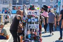 Everyone was doing their best to keep a distance but it was not always possible